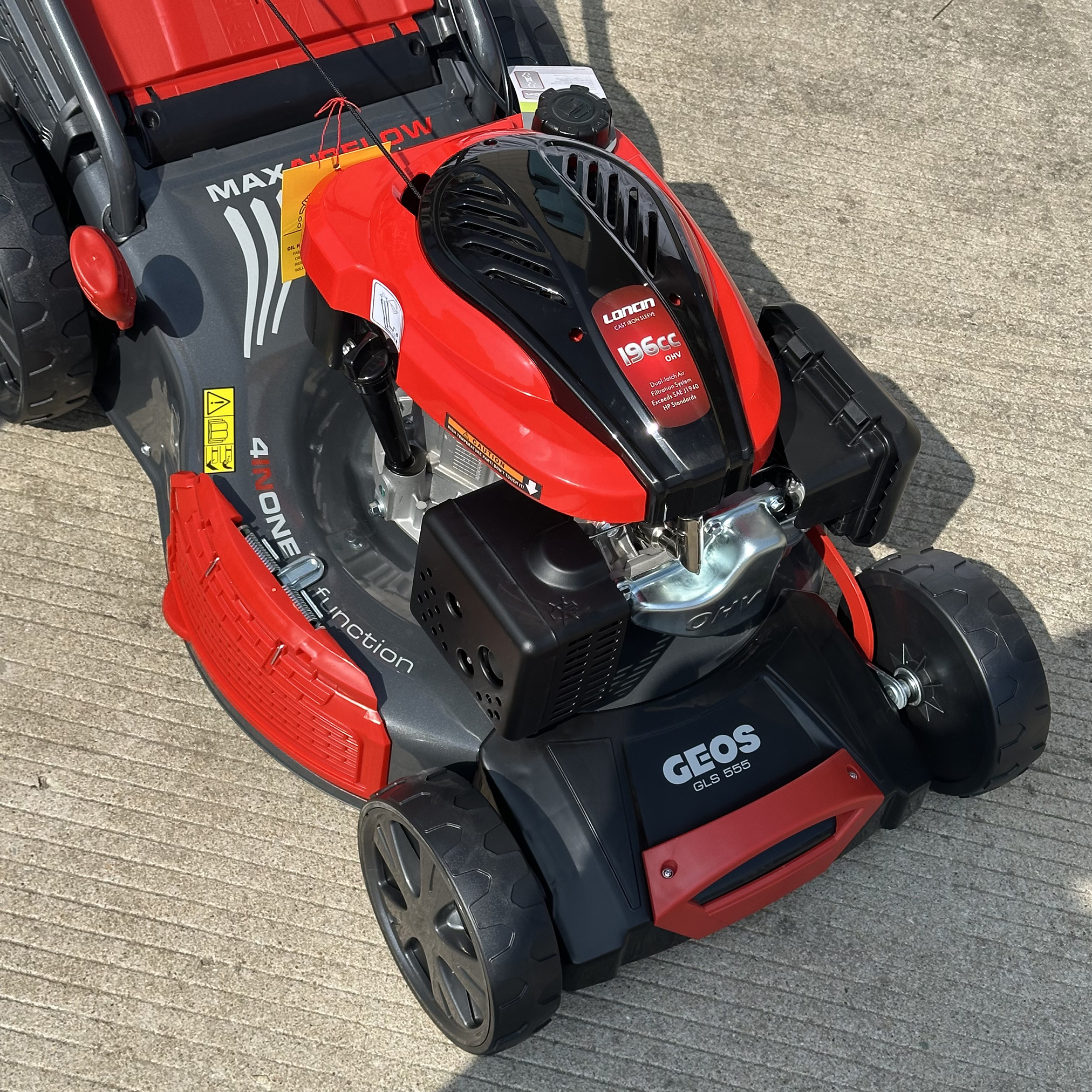 Газонокосилка бензиновая самоходная GEOS GLS 555 с двигателем LONCIN 196CC (Commercial)