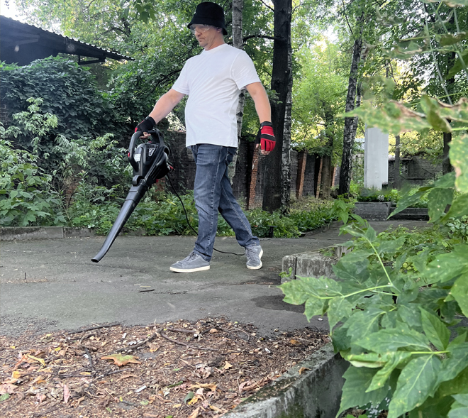 Воздуходув-пылесос электрический