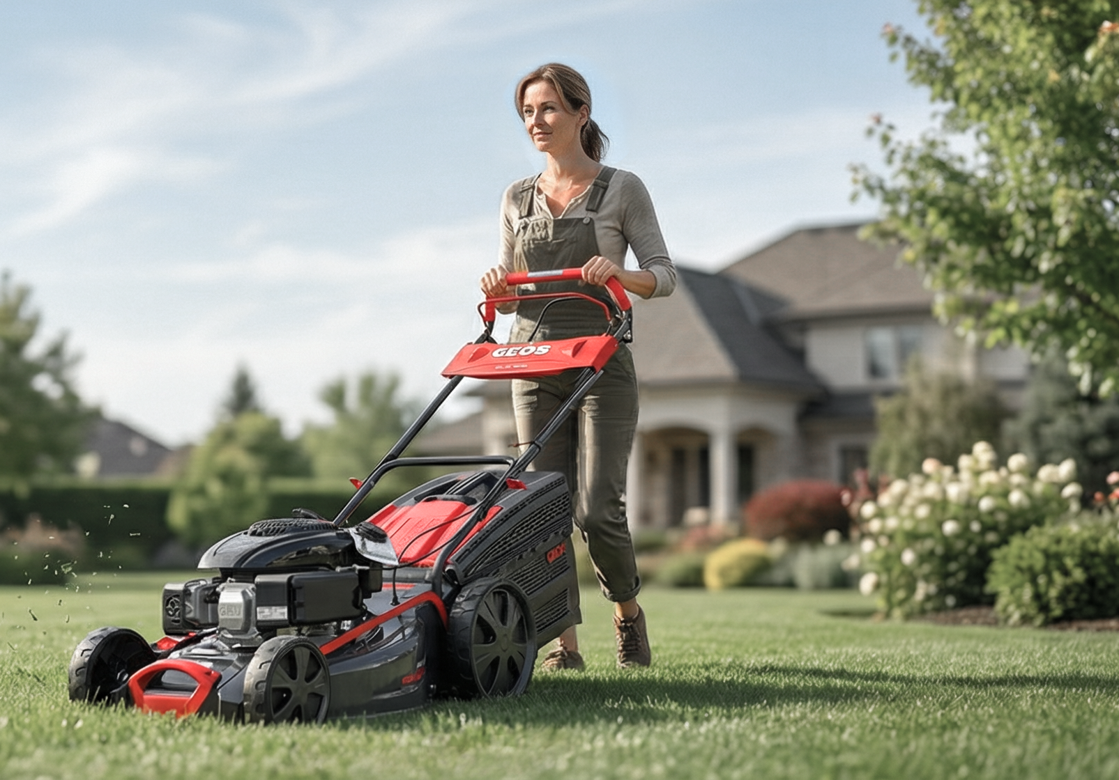 Газонокосилка бензиновая самоходная GEOS GLS 655 с двигателем Kohler XTX775