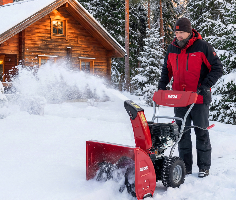 Самый легкий бензиновый снегоуборщик - Ваш первый помощник.