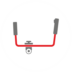 Цельная ассиметричная рукоятка