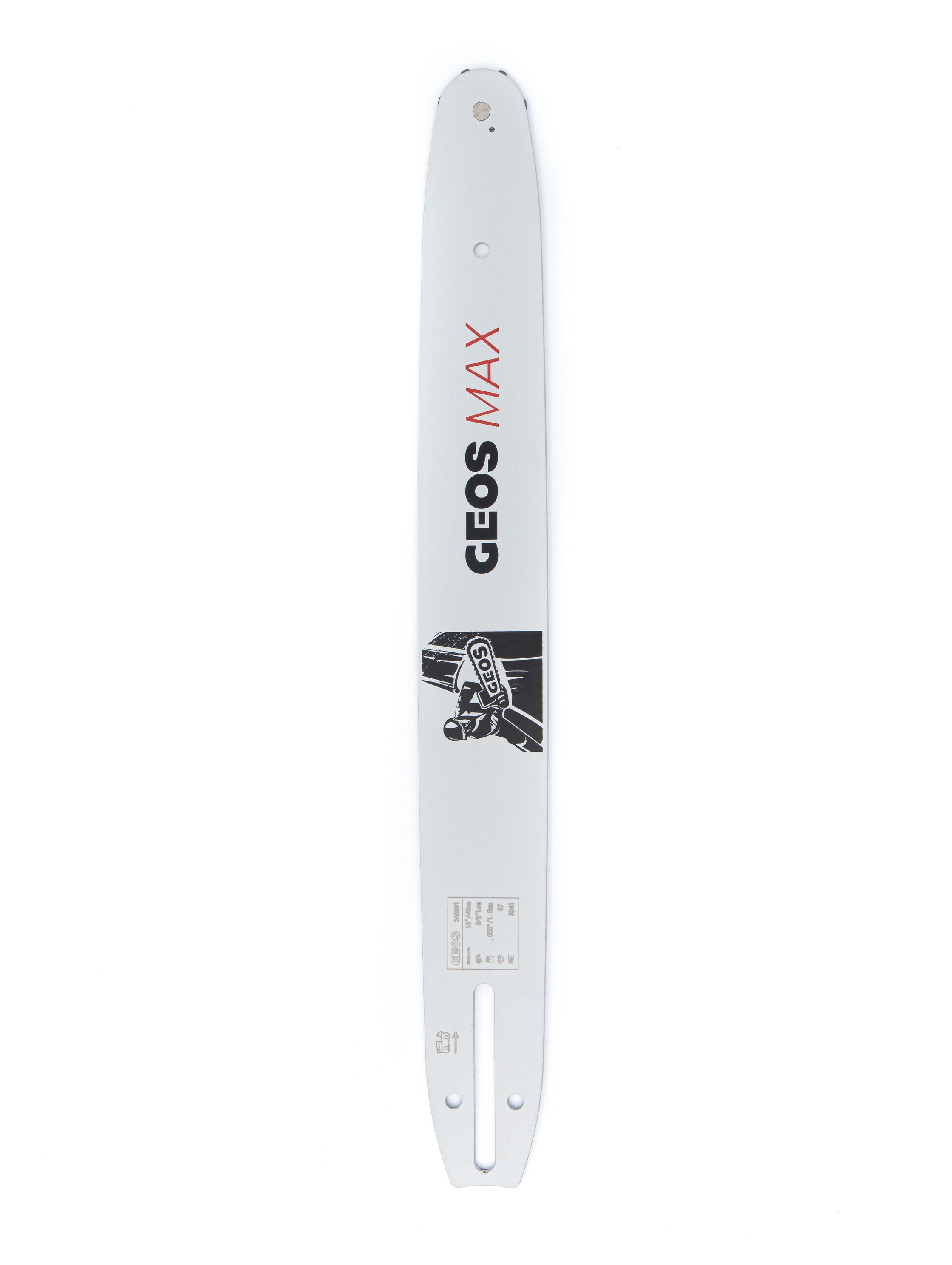 Шина пильная GEOS Max (16", 3/8" Low, 1.3мм, 57 звеньев, SN (7 зубьев), A041)