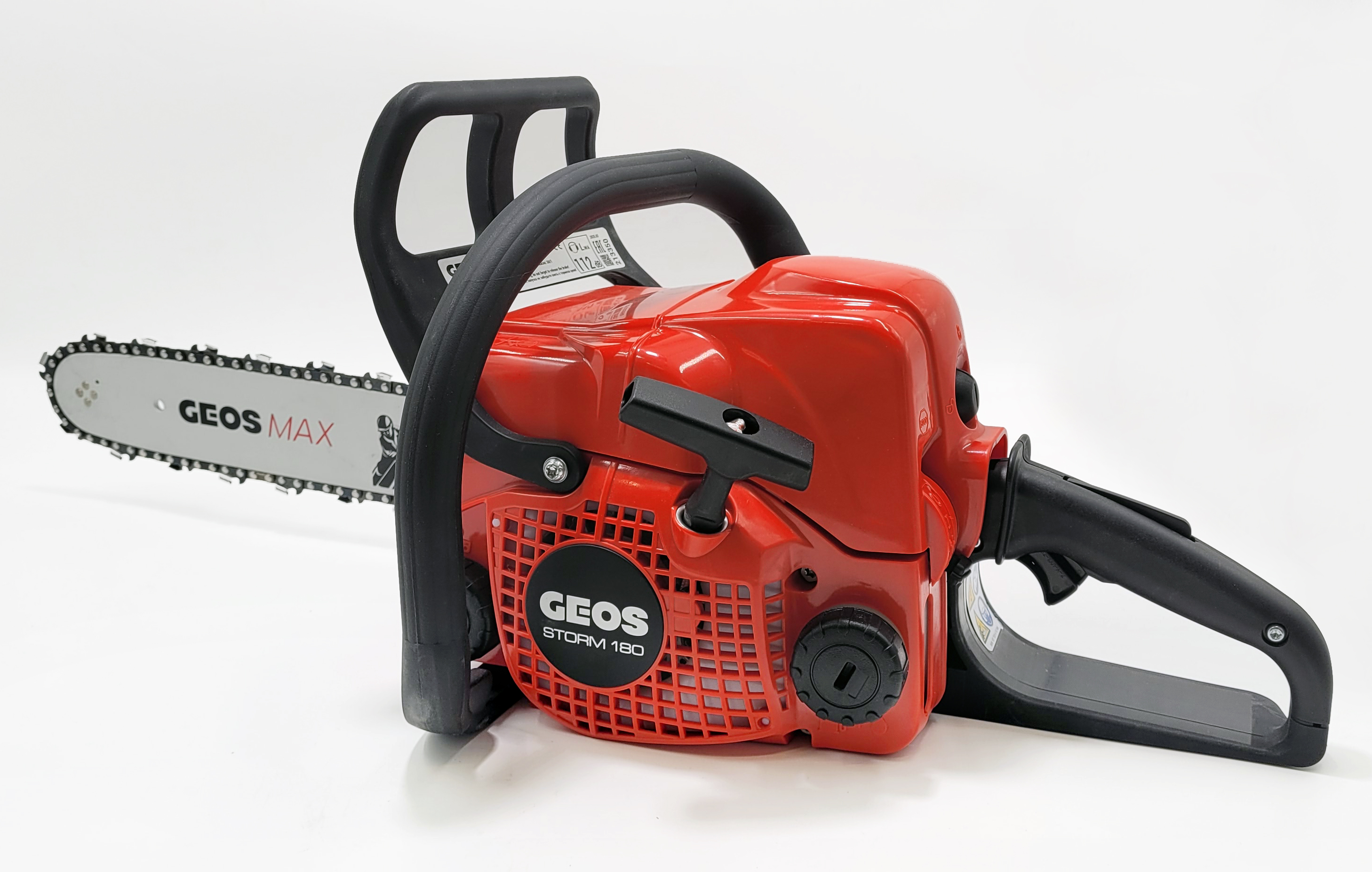 Мотопила цепная бензиновая GEOS STORM 180 (шина 14"/35см, цепь 3/8" Low, 1.3мм, 50 звеньев)