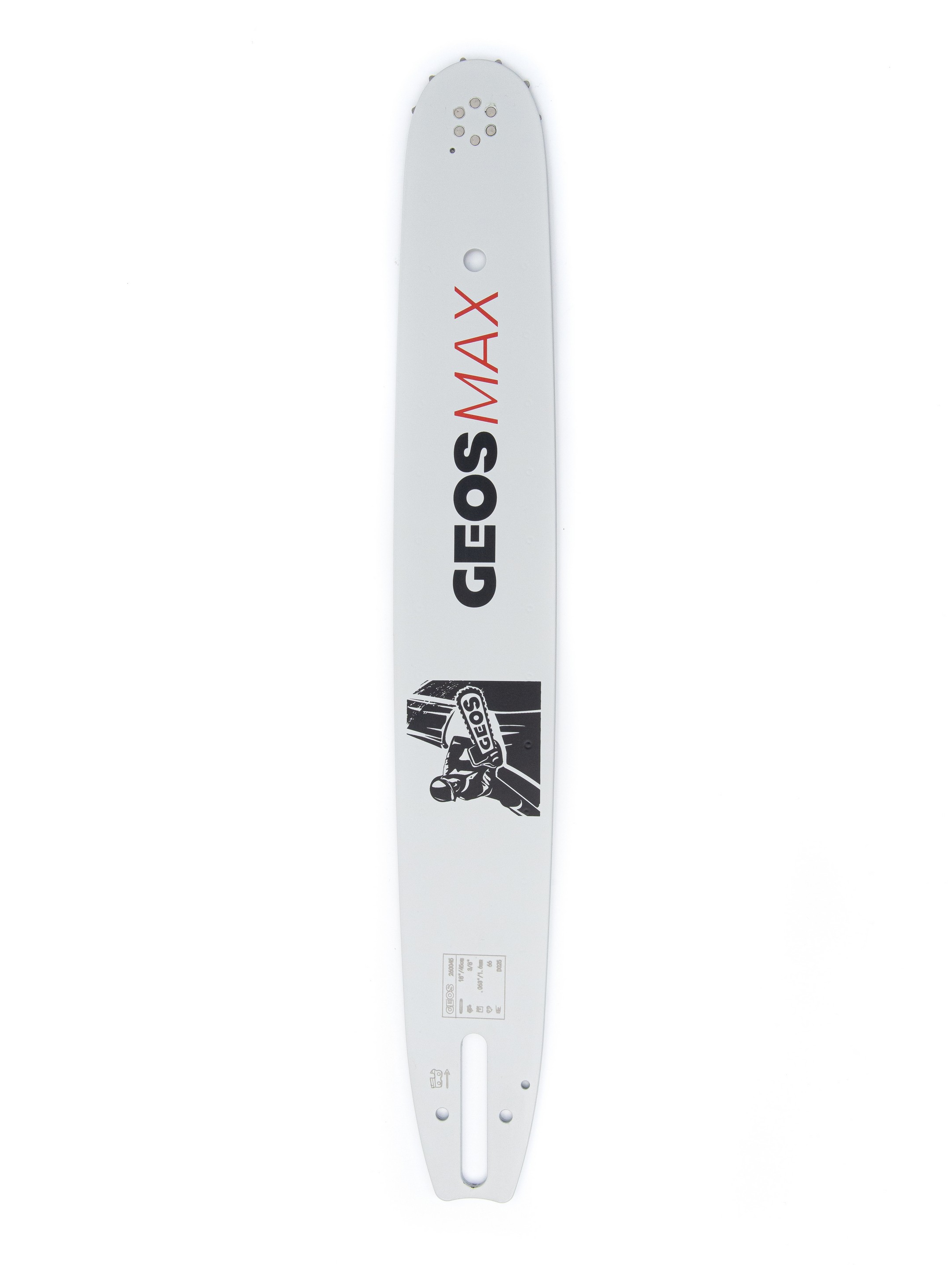 Шина пильная GEOS Max (18", 3/8", 1.6мм, 66 звеньев, SN (11 зубьев), D025)