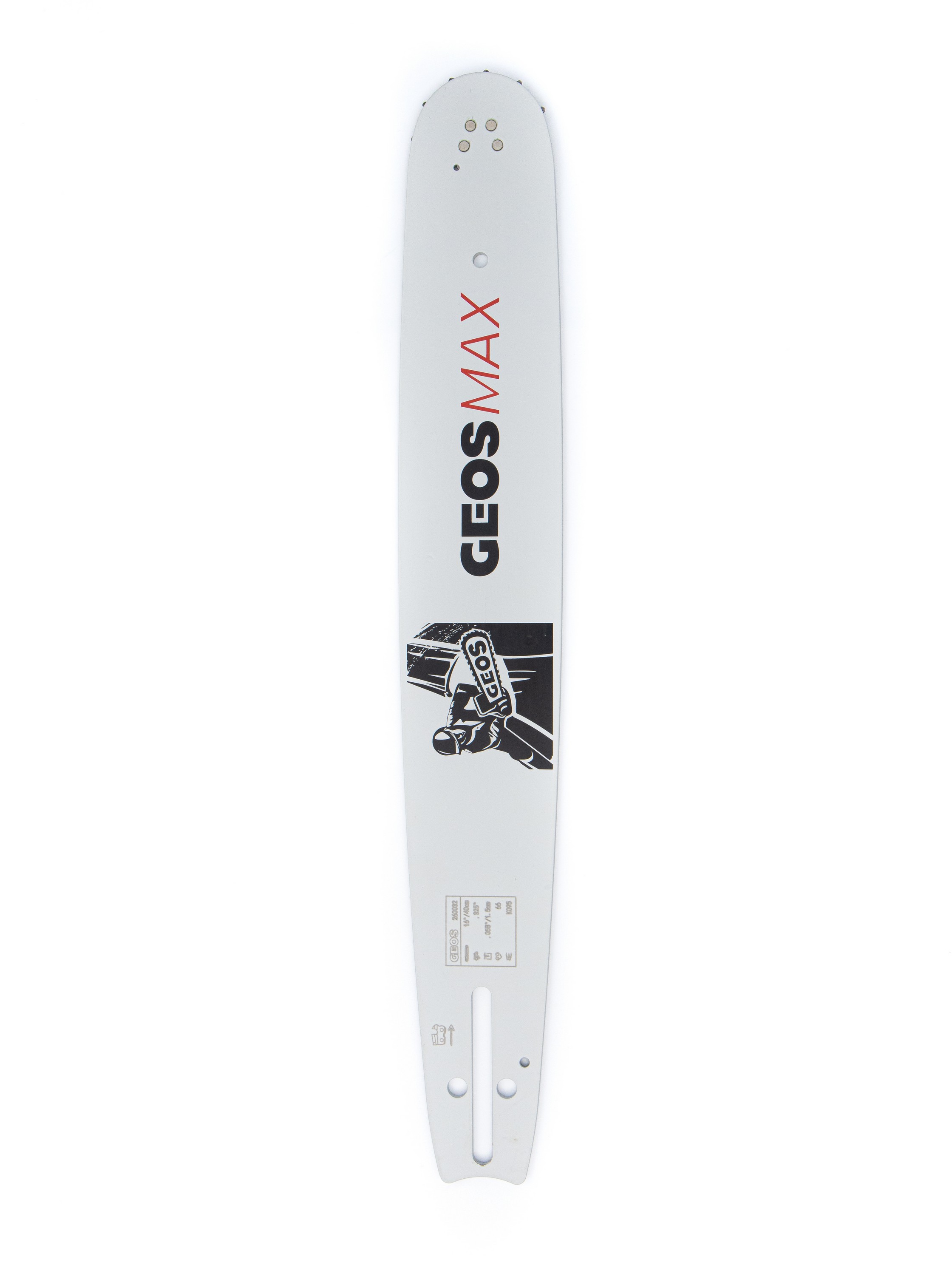 Шина пильная GEOS Max (16", .325", 1.5мм, 66 звеньев, SN (12 зубьев), K095)