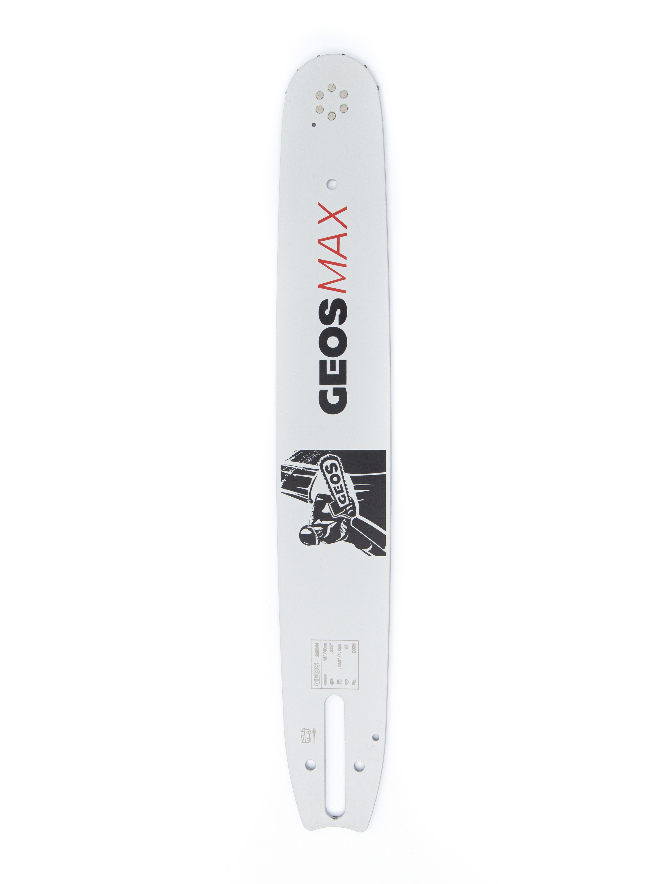 Шина пильная GEOS Max (16", .325", 1.6мм, 67 звеньев, SN (12 зубьев), D025)