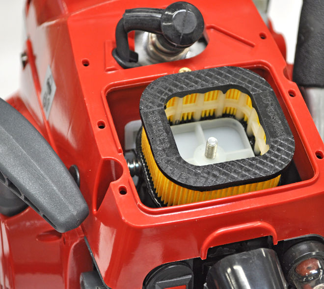 <b>Эффективная система фильтрации</b> - гофрированный фильтр с резиновыми уплотнителями.